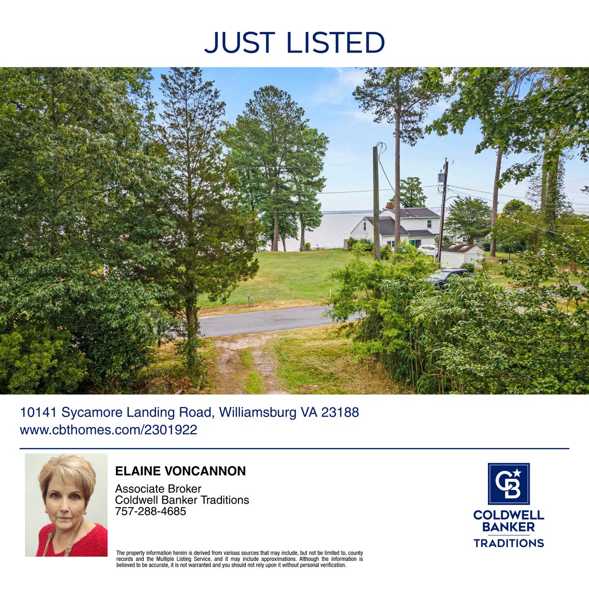 Elaine VonCannon Living in Williamsburg with Coldwell Banker Traditions, JUST LISTED this Waterfront Retreat on the York River in Williamsburg, VA. If this interests you, call Elaine today!
#justlisted #coldwellbanker