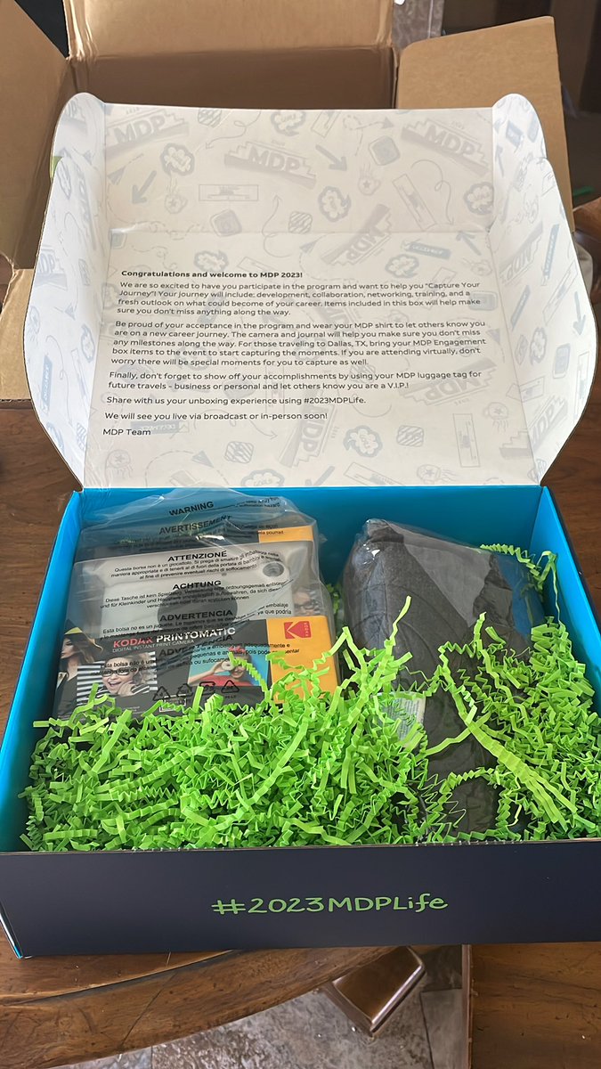 So excited to see my MDP box arrive today #2023MDPLife