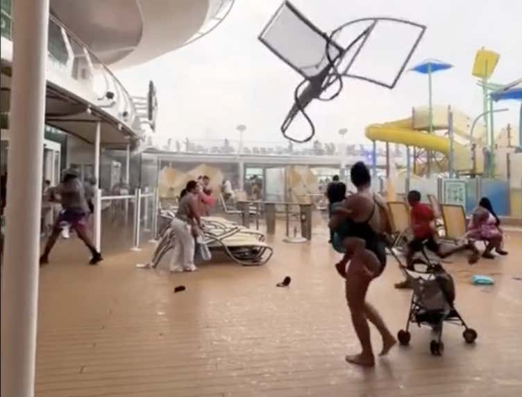 barstoolsports's tweet photo. After Watching The Chaos A Storm Unleashed On A Cruise Ship, We Are Perfectly Fine Never Going On A Cruise Again https://t.co/wOVaxcsLGo https://t.co/0fkAnx3MMw