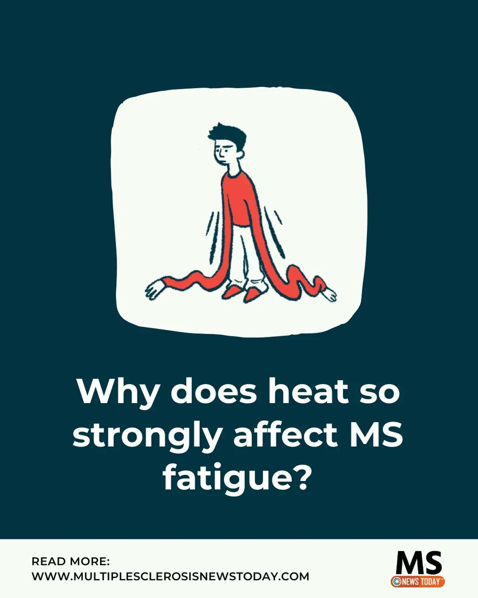 If you have MS-related fatigue, heat is more likely to trigger a pseudo-exacerbation. Learn why here: buff.ly/42TJhly

#multiplesclerosis #msnews #msawareness #mscommunity #msresearch