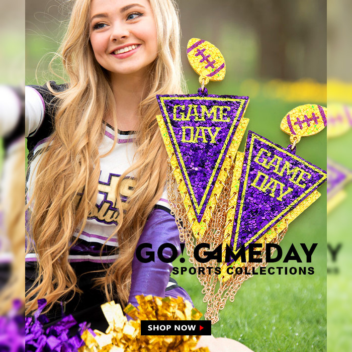 Go! Gameday!!!

#gameday #gogameday #sports #football #purpleandyellow #fashionearrings #footballearrings #earringwholesale