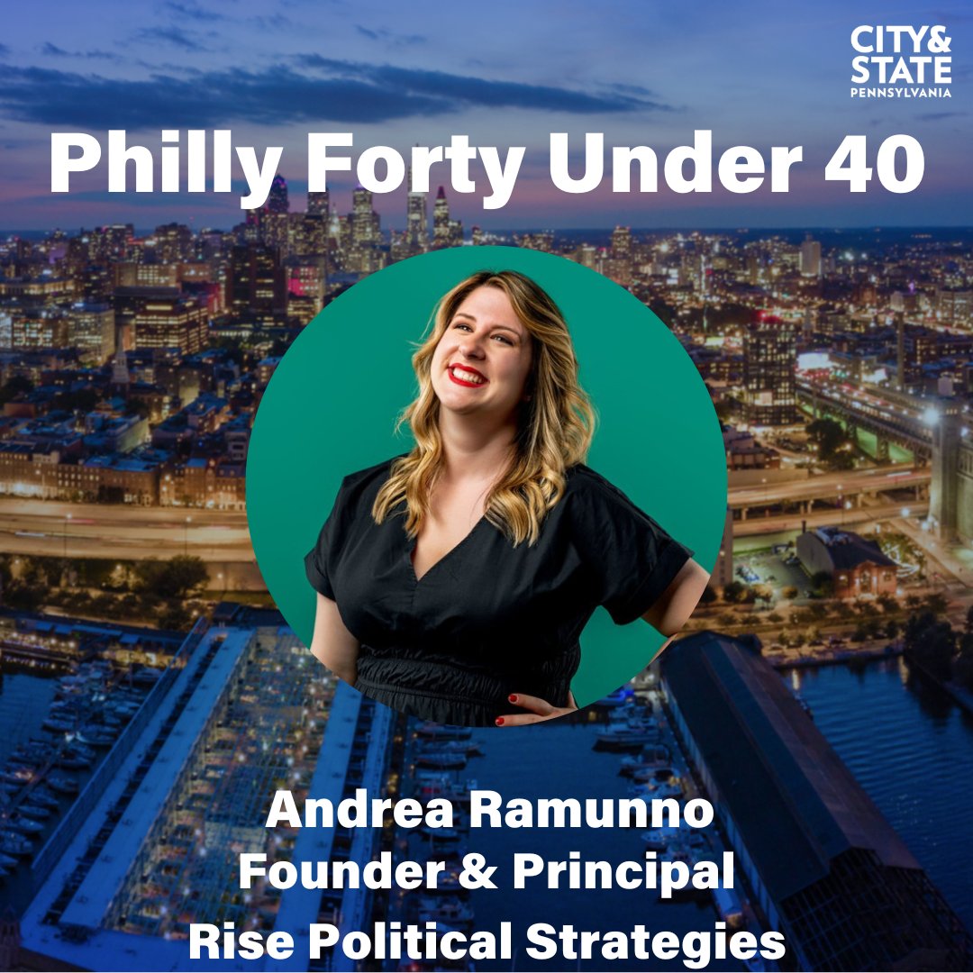 Honored to be named to the Philly 40 under 40 list by @CityAndStatePA 

cityandstatepa.com/power-lists/20…