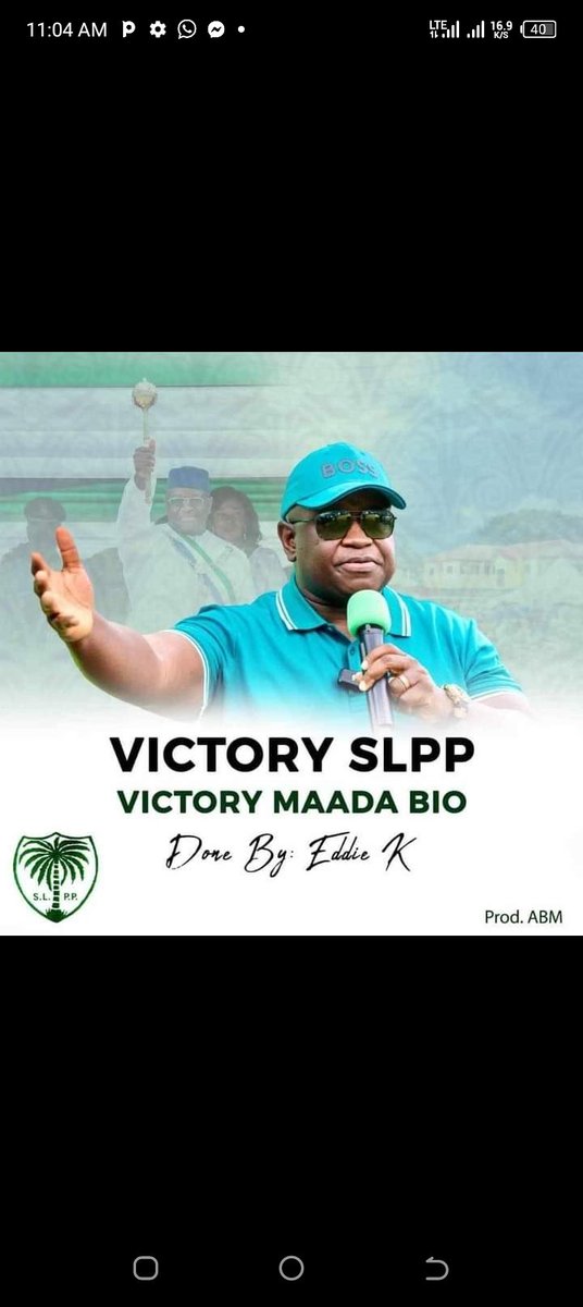 Way den announce the balance results go na you ous saful, prezo don tok ooooooh.
na the word that fambul den.
#GameChanger 
#5Done5MoreToGo #SierraLeone #SLPPDelivers #5MoreYears #OneCountryOnePeople