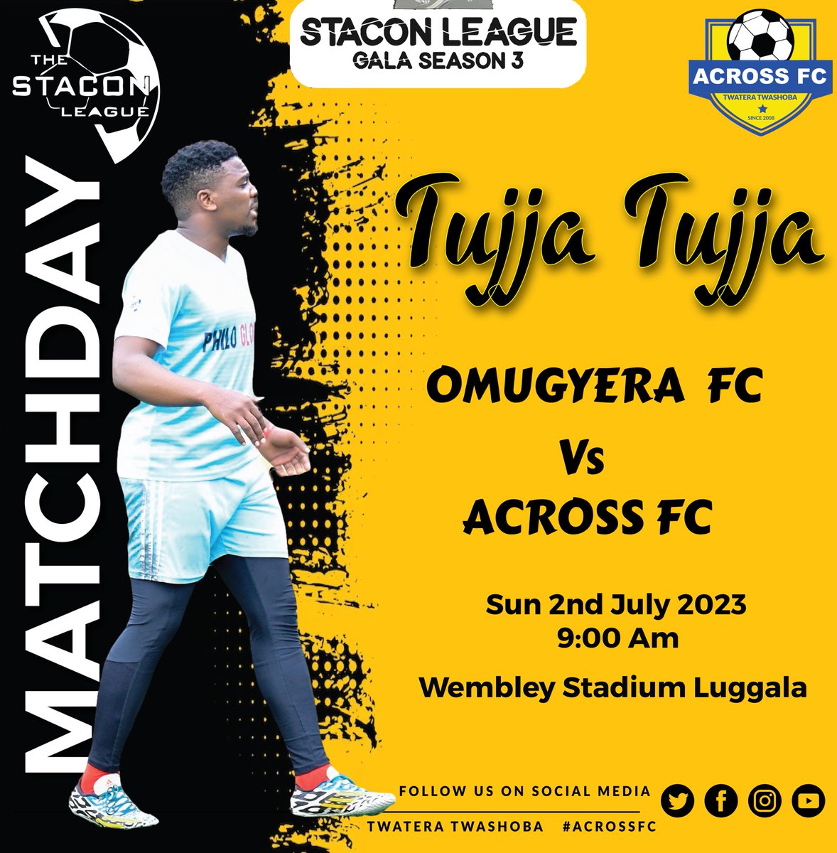acrossfc's tweet photo. Next on the beating list. 🔜
We are playing @OMUGYERA_FC on 2nd July 2023 at 9Am.
#ComeOnAcrossFC
#AcrossFC
#TwateraTwashoba https://t.co/2TqMjHmQHh