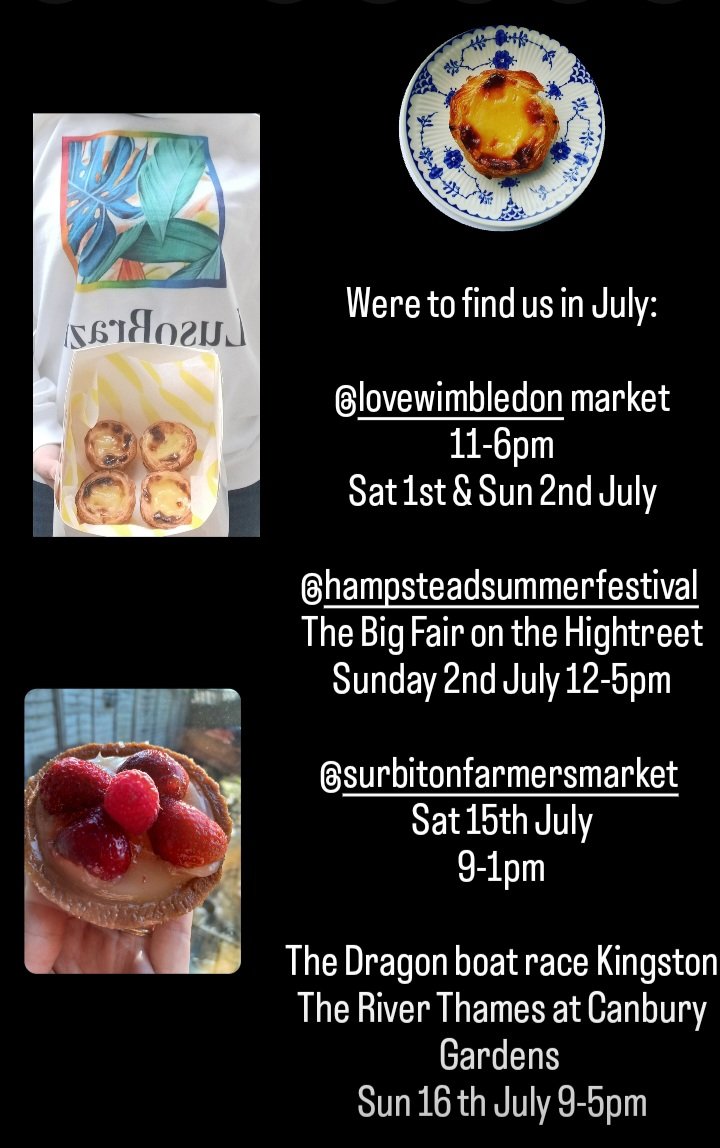 Find us in July at these events
#hampsteadheath #loveyourlocalmarket #loveyourlocal
#surbiton