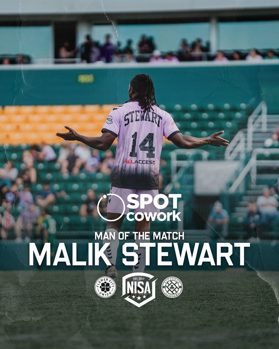 The guy who absolutely painted the sidelines & had an epic assist to Bolduc, our @spotcowork  Man of the Match, Malik Stewart!

#FlowerCityUnion🌸 #SaltCityUnion🧂 #WeTheUnion #rochesterny #syracuseny #NISA2023