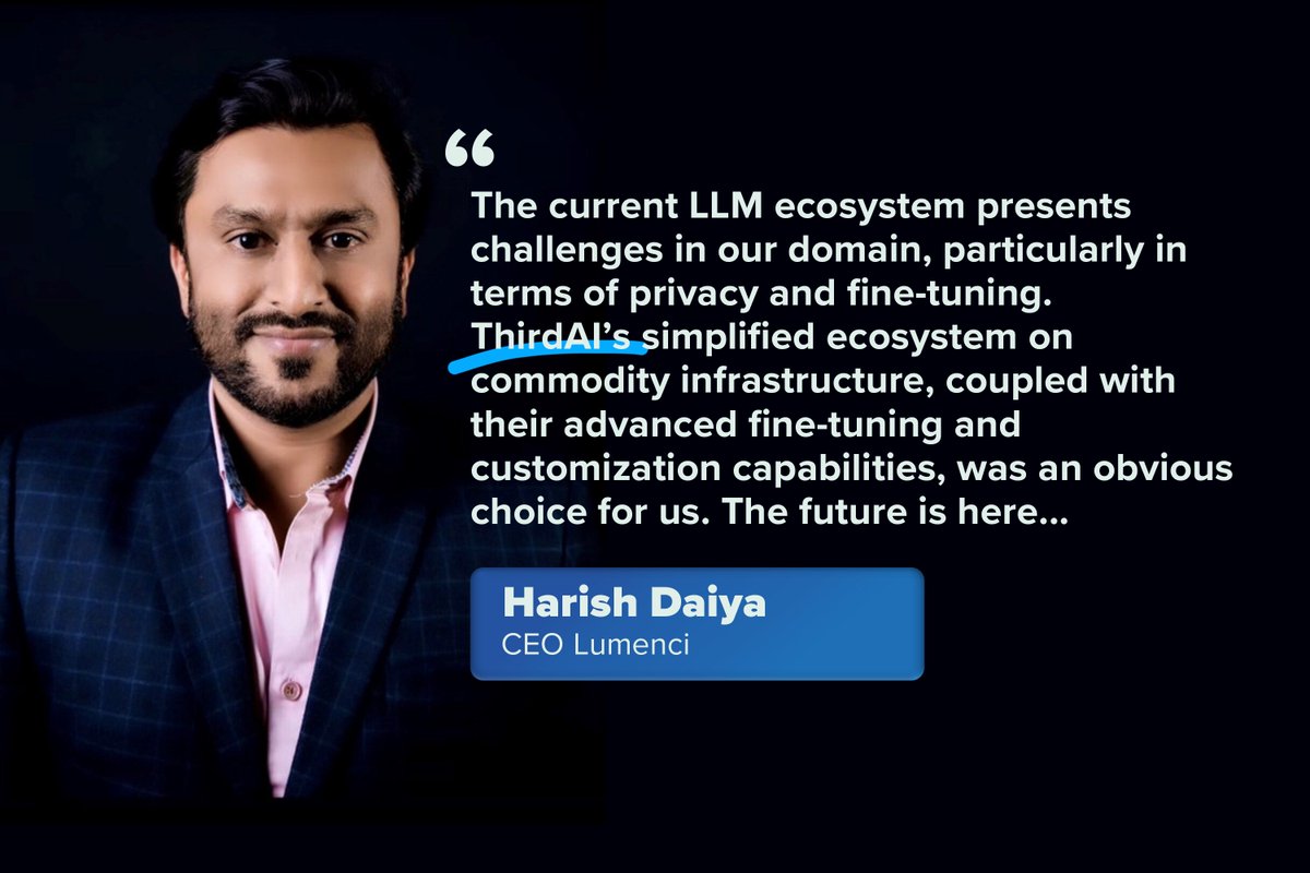 📢We're delighted to announce a strategic partnership with @lumenci_inc , a renowned technology consulting and analytics firm specializing in the #legal  and #IP space. 🤝
Check out why @ThirdAILab was a obvious choice for CEO of @lumenci_inc  Harish Daiya
thirdai.com/press-release-…
