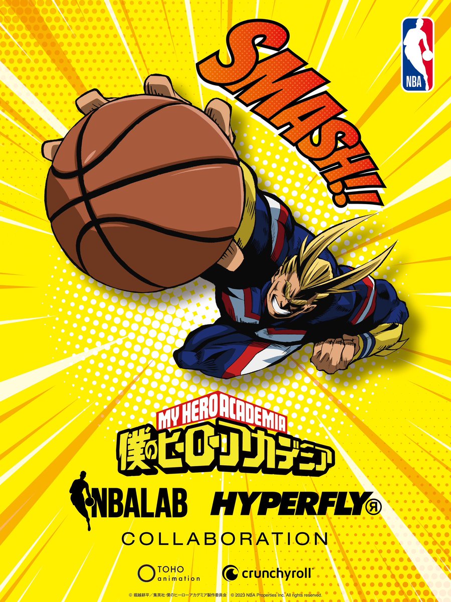 SMASH!!🔥 My Hero Academia x @NBA Collaboration Officially Announced!

✨More: hyperfly.com