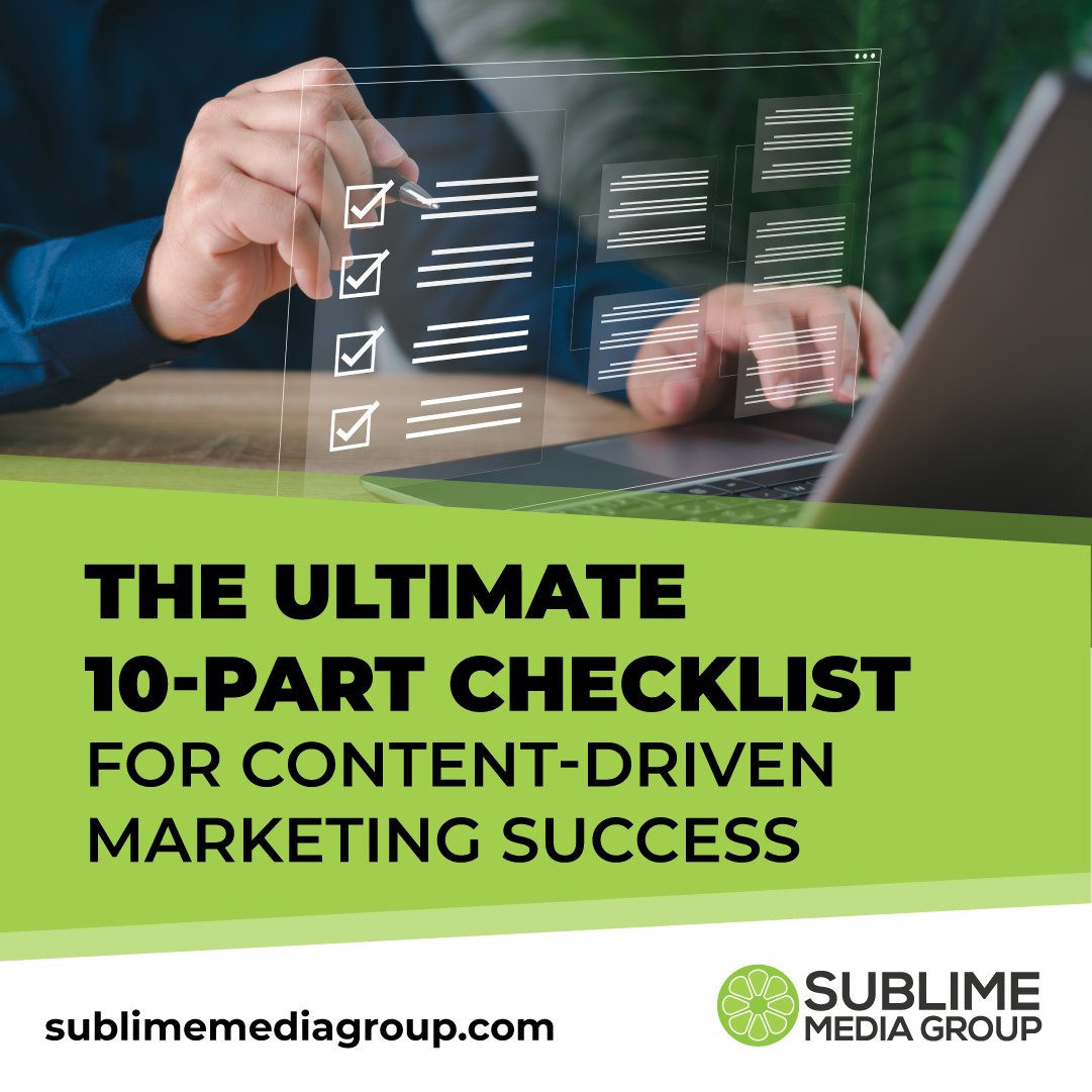 SublimeBG's tweet photo. Looking to improve your content marketing strategy? Our Ultimate 10-Part Checklist can help you create high-quality content that attracts and engages your target audience. BLOG >> https://t.co/GFPCqT0MAy
.
#SublimeMediaGroup #SMG #UltimateChecklist #NewBlogPost #ContentMarketing https://t.co/PaMQSq5Dxq
