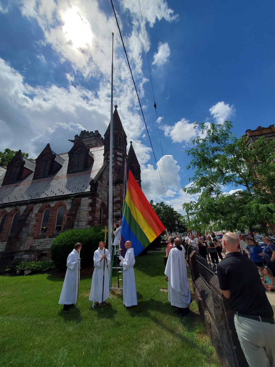 Diobeth's tweet photo. Ordination on Saturday and Pride events on Sunday in #DioBeth.  

Priestly ordination was at Christ Church (Stroudsburg) and #Pride2023 events at @ststephens_wb and @StLukesLebanon #EpiscopalChurch https://t.co/AHyX8DELRP
