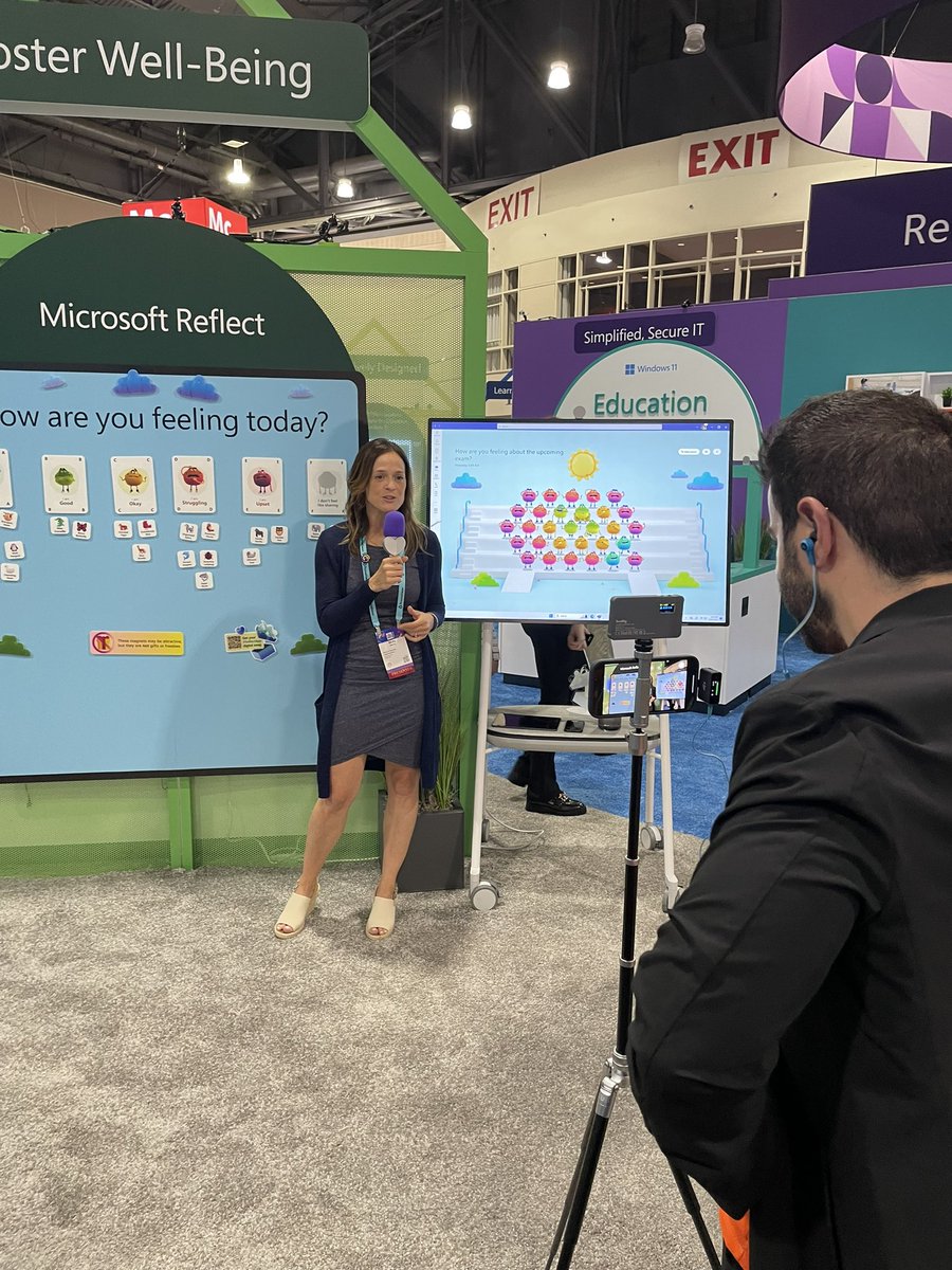 i2ekim's tweet photo. @BeckyKeene sharing all the amazing ways Reflect supports wellbeing in classrooms. @i2eEDU #istelive #MicrosoftEDU https://t.co/OjHwu9DgPN
