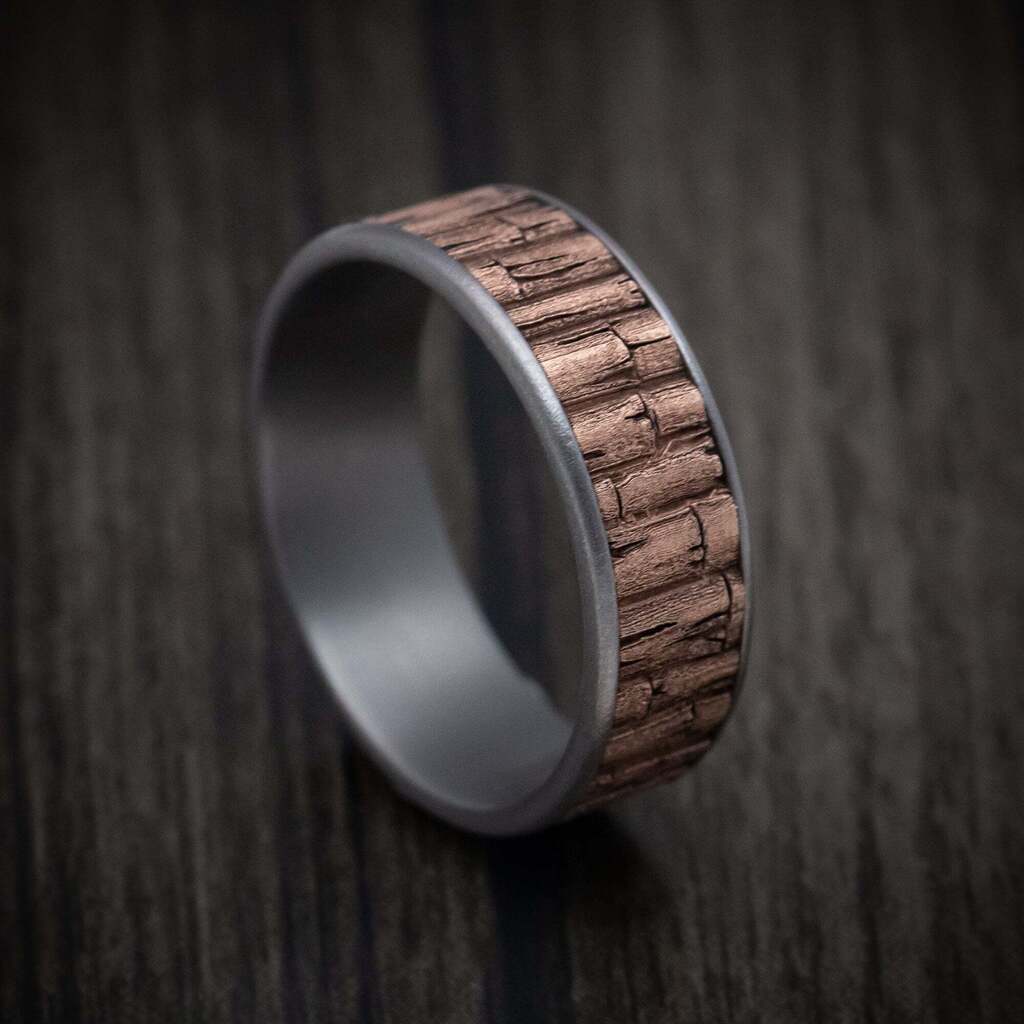 Newly listed product - Tantalum and 14K Gold Bamboo Pattern Ring - Pricing and other details are at ift.tt/iLYTIOb #weddingrings #mensrings