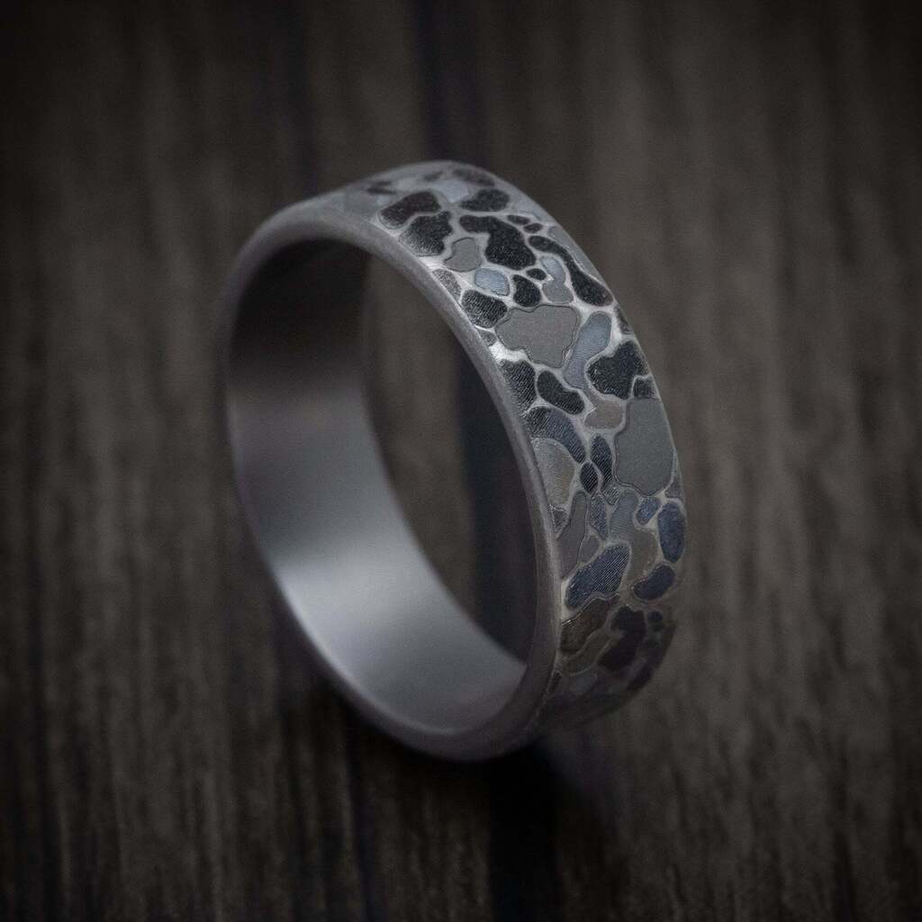 Newly listed product - Tantalum Duck Camo Design Ring - Pricing and other details are at ift.tt/7zbI2O3 #weddingrings #mensrings
