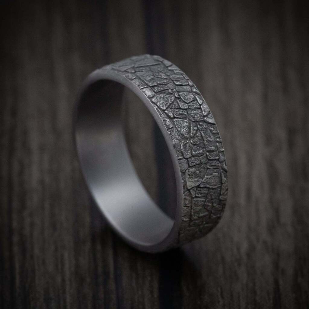 Newly listed product - Tantalum Mountain Rock Pattern Ring - Pricing and other details are at ift.tt/7gcRY0V #weddingrings #mensrings