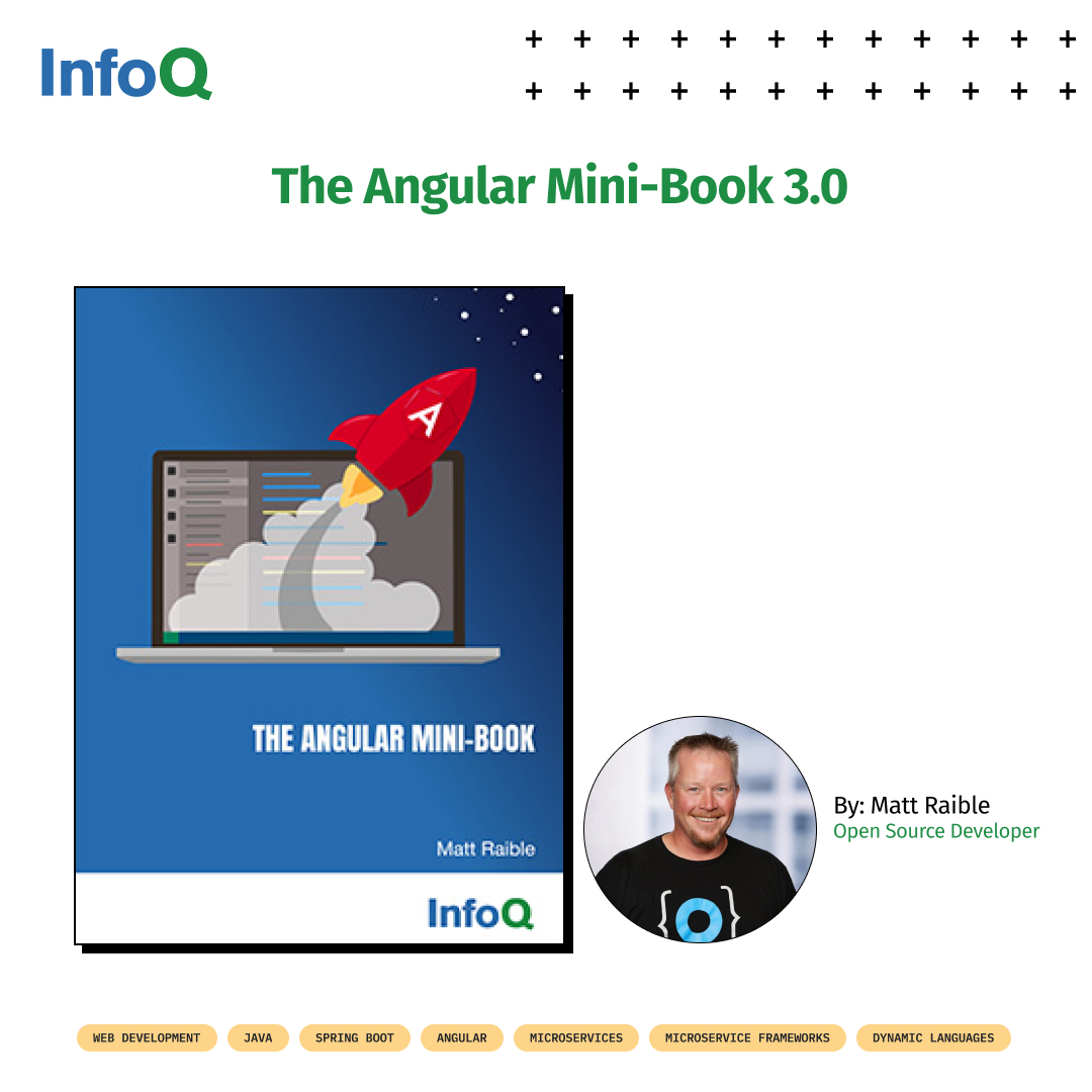 InfoQ's tweet image. #FreeDownload The Angular Mini-Book v3.0 bit.ly/3Px6p6m

This edition uses #angular15 &amp;amp; #springboot3

“I think building web and mobile applications with Angular, Bootstrap, and Spring Boot is a great experience. I&apos;d like to encourage more developers to try it.” @mraible