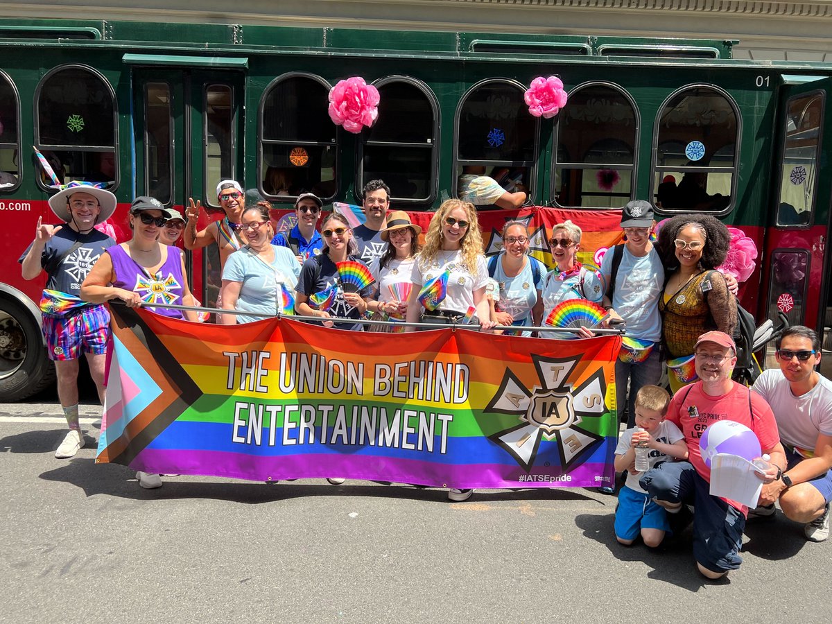 We showed up in style to celebrate #NYCPride2023 with friends, family, and our fellow IATSE siblings.

#Locall161 #IATSEpride