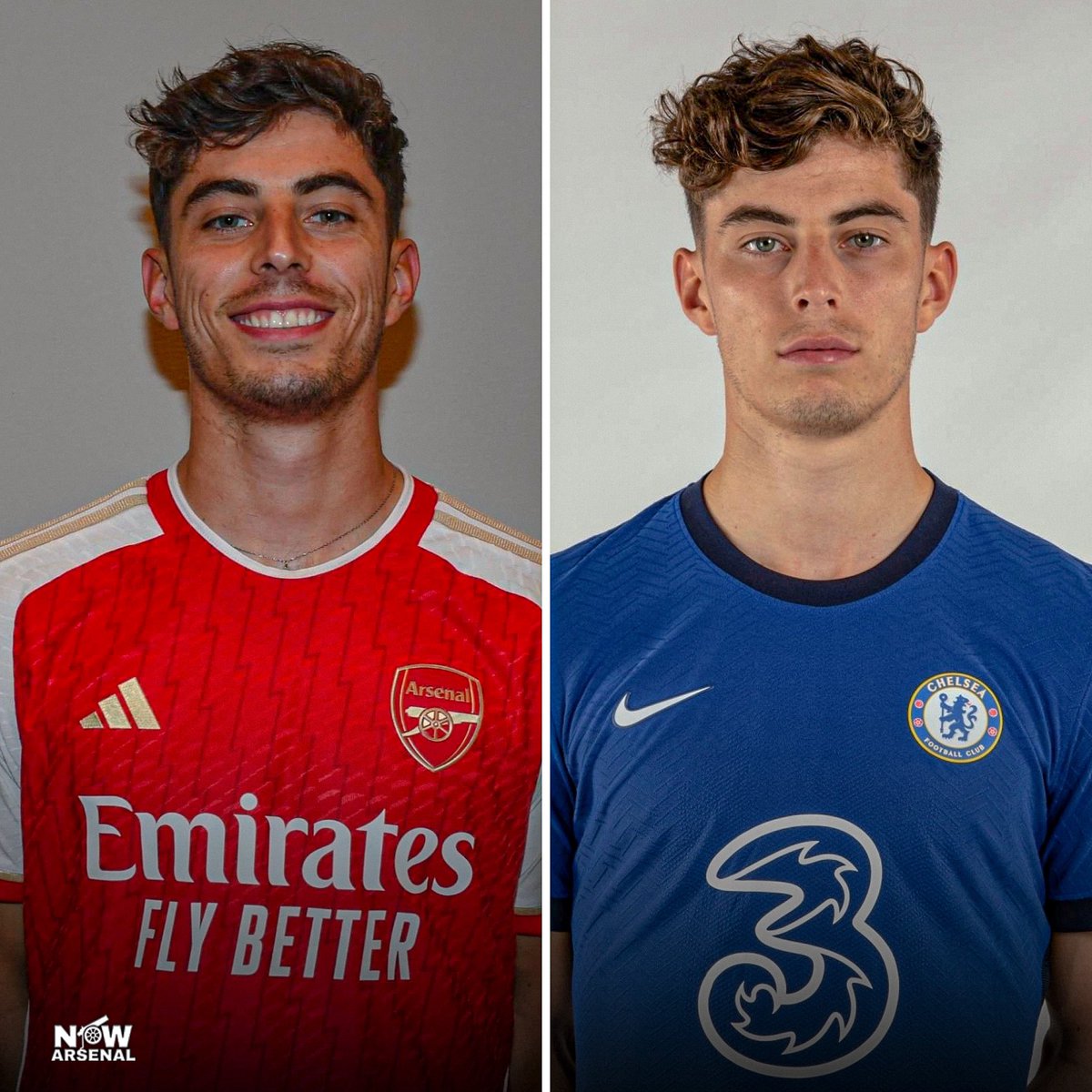 now_arsenaI's tweet photo. Spot the difference… He knows he’s joined a proper club now.😮‍💨😮‍💨 https://t.co/LokTM0Mr3D