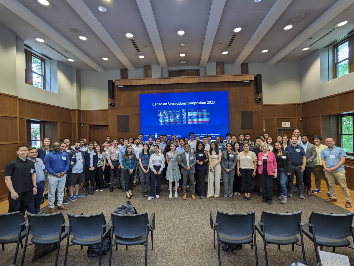 On Friday we hosted the first "Canadian Separations Symposium" at U of T.  It was a great event, and we hope to do a similar event annually going forward.  It was fabulous to get to meet colleagues and see the great work going on Separations Science here in Canada.
