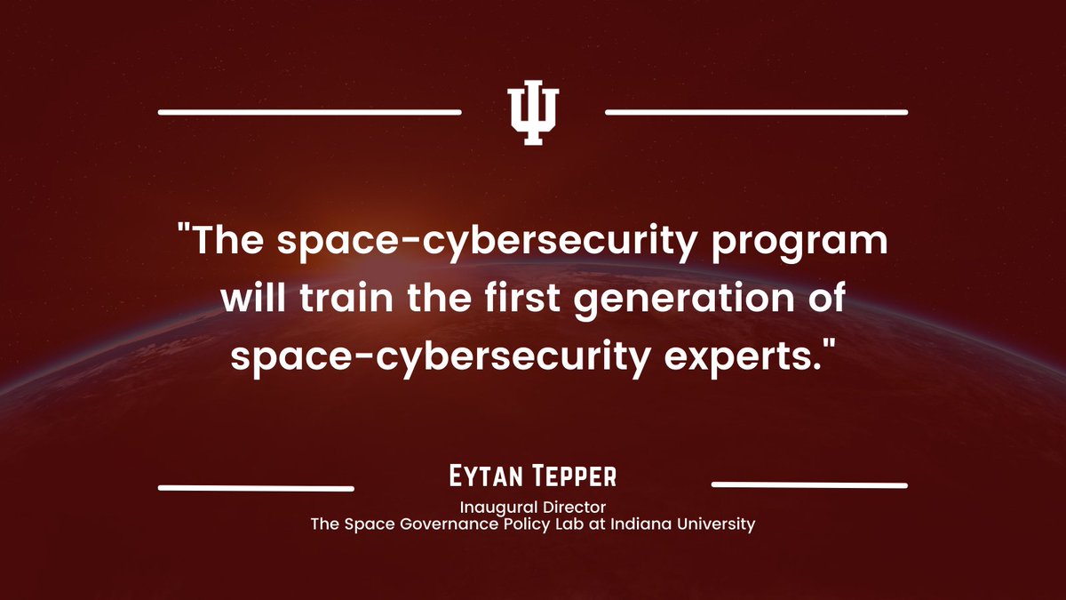 Indiana University (@indianauniv) on Twitter photo Indiana University’s new Space Governance Policy Lab offers the first space governance and space-cybersecurity digital badge in the United States, thanks to a collaboration with IU’s <a href="/Ostrom_Workshop/">Ostrom Workshop</a>, @UniversiteLaval, and @CIGIOnline. Learn more: bit.ly/3r1JwO9 Indiana University’s new Space Governance Policy Lab offers the first space governance and space-cybersecurity digital badge in the United States, thanks to a collaboration with IU’s <a href="/Ostrom_Workshop/">Ostrom Workshop</a>, @UniversiteLaval, and @CIGIOnline. Learn more: bit.ly/3r1JwO9