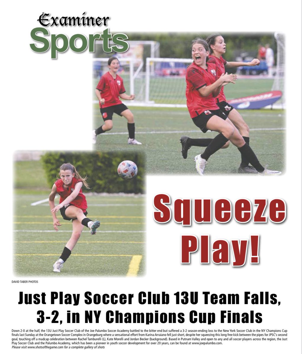 More from the world of #Soccer in this week’s ⁦<a href="/ExaminerMedia/">Examiner Media</a>⁩ on newsstands tomorrow grab a stack ⁦<a href="/JPSC_Soccer/">JPSC Soccer</a>⁩ the future is bright for these gals