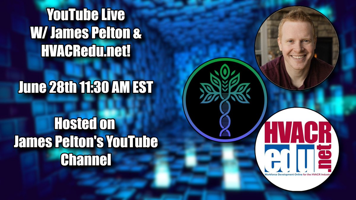 BioFiGlobal's tweet image. 🚨AMA Announcement🚨

Join us on 6/28 at 11:30 am EST for a YouTube Live session with @JamesPelton and HVACRedu.net!

Dive into the future of digital learning as we discuss the collaboration of Biofi Interactive and HVACR and its impact on education!

Link coming soon!