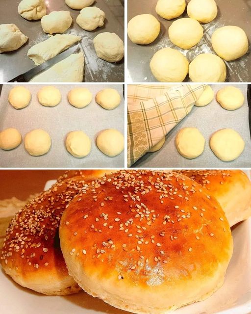 SthCooking's tweet image. HAMBURGER BREAD 📷
Ingredients:
2 cd active dry yeast
1 cup warm water
2 tbsp warm water
⅓ cup vegetable oil
¼ cup sugar
1 beaten egg
1 tsp salt
3½ cup flour
#recipes #FoodieBeauty #buzzfeed #kitchen #Cooking