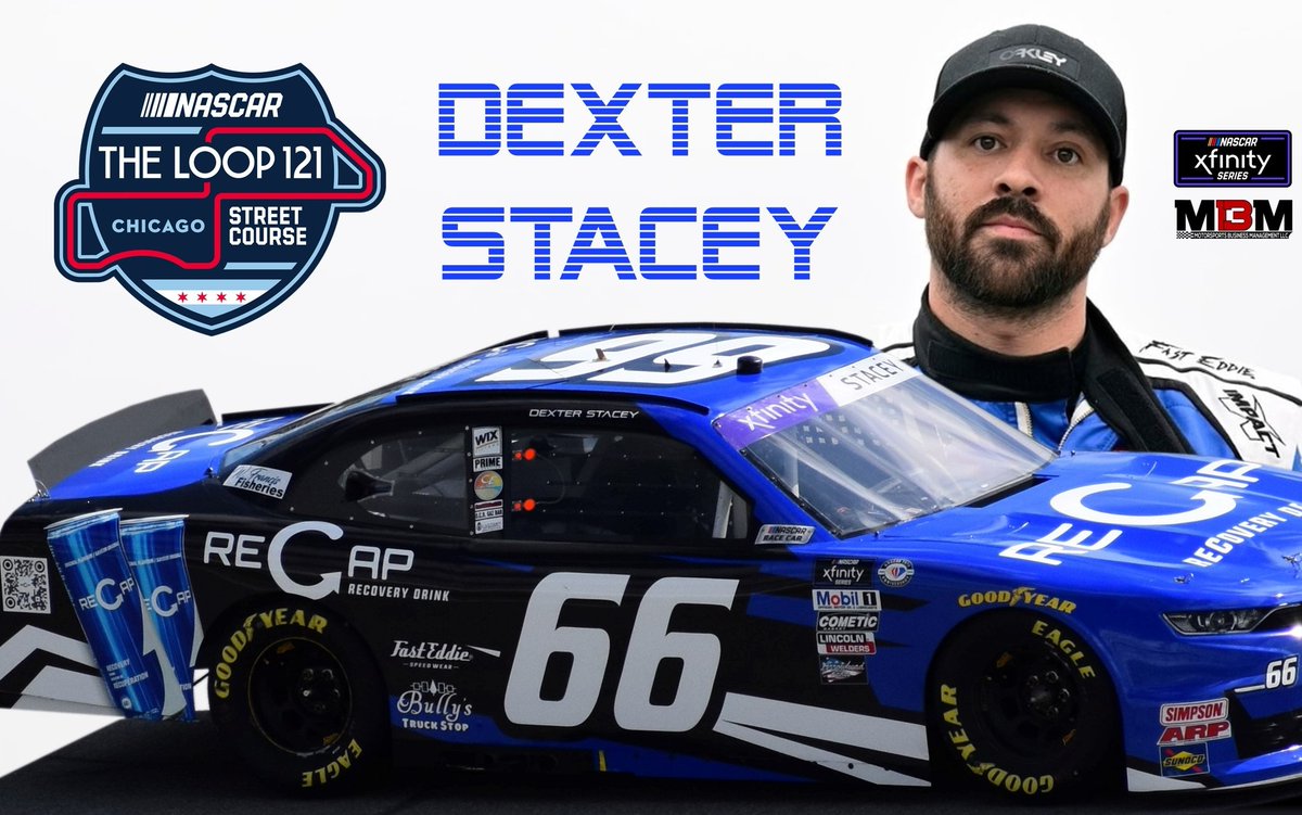 Garage 66 & MBM Motorsports (@mbmmotorsports) on Twitter photo NEWS: <a href="/92DexterStacey/">Dexter Stacey</a> will pilot the Recap-Products.com #66 Toyota in the inaugural <a href="/NASCARChicago/">NASCAR Chicago Street Race</a> #TheLoop121.
A 12 turn, 2.2 mile circuit beckons in the Windy City... it may be the most unpredictable <a href="/NASCAR_Xfinity/">NASCAR Xfinity</a> event of the season! #NASCAR NEWS: <a href="/92DexterStacey/">Dexter Stacey</a> will pilot the Recap-Products.com #66 Toyota in the inaugural <a href="/NASCARChicago/">NASCAR Chicago Street Race</a> #TheLoop121.
A 12 turn, 2.2 mile circuit beckons in the Windy City... it may be the most unpredictable <a href="/NASCAR_Xfinity/">NASCAR Xfinity</a> event of the season! #NASCAR