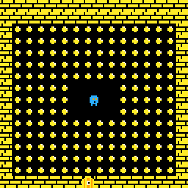 Got back to the project and found treasure room!

... coincidence? 🤔

#pico8 #gamedev