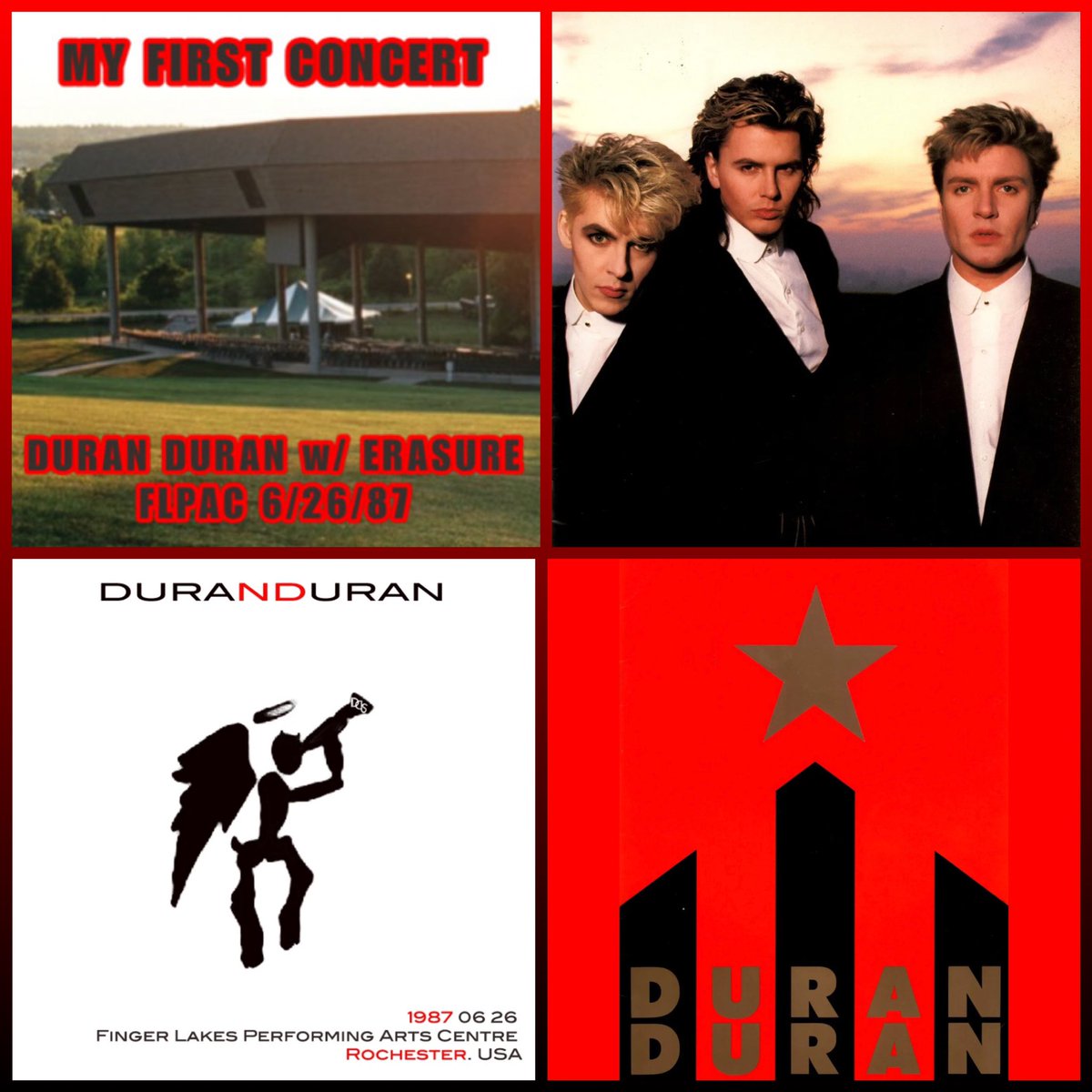 On this day in 1987, I attended my FIRST EVER concert, which happened to be #DuranDuran & #Erasure at the Finger Lakes Performing Arts Center (now @cmacevents ) in Canandaigua NY. Only 69 more days until I see them at #CMAC again! #myfirstconcert #concertmemories #Duraniversary