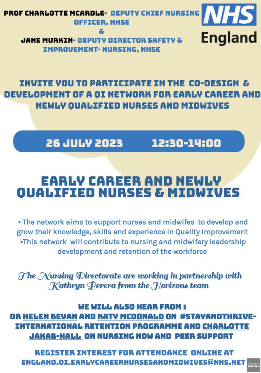 📣 Calling all #earlycareer nurses and midwives! 🌟 Exciting news: Introducing the game-changing Quality Improvement Network! 🎉 

Join <a href="/NHSEngland/">NHS England</a>’s new QI network to unlock a world of growth, support, and collaboration. Together, let's revolutionise healthcare! 🌟 

#QINetwork