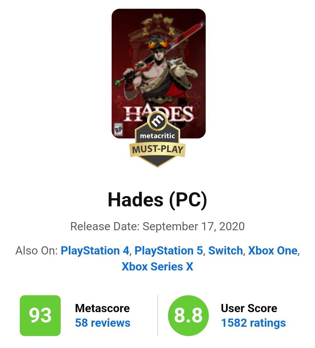 outcontextjf's tweet image. por razão nenhuma, estou postando o metacritic de dois de meus jogos favoritos de todos os tempos