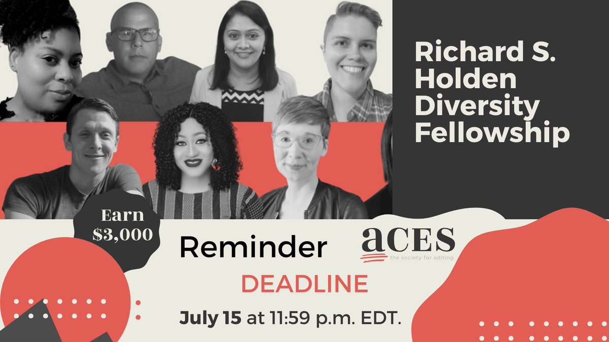 The Richard S. Holden Diversity Fellowship, launched in 2020, is dedicated to promoting diversity and inclusion by advancing early- and mid-career professionals in their work as editors, communicators and aspiring industry leaders. aceseditors.org/awards/richard… #aces #aceseditors