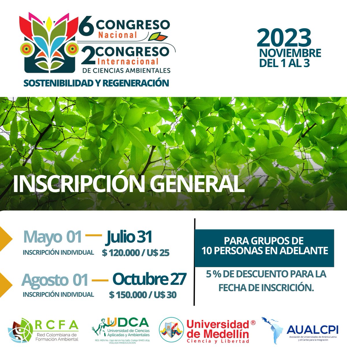 Red Colombiana de Formación Ambiental-RCFA tweet media