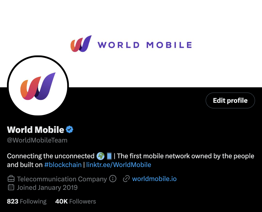 WorldMobileTeam's tweet photo. 🚀 BOOM! 40K #Mobilers on Twitter!

💜 Thank you all for your incredible support! Friendly reminder that we're just getting started.

#WorldMobile #StrongerConnected #Community https://t.co/cbEFt33RmD
