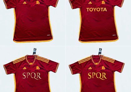 Venti24designs's tweet photo. DAJE ROMA DAJE! Adidas AS Roma Home Jersey 2023/24 Jersey iPhone Background - So happy they made the Jump from New Balance to Adidas! Instant classic if a jersey! #ASRoma #Roma #adidas #ventiquattrodesigns #SPQR #SERIEA #DajeRomaDaje #forzaroma #iphonebackground #iphonewallpaper https://t.co/g6XTqobgHG