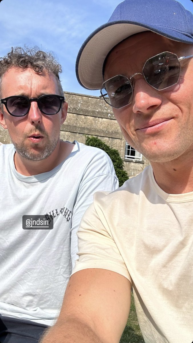 Taron’s Instagram Story posted on 26th June 2023 (via ig: taron.egerton)