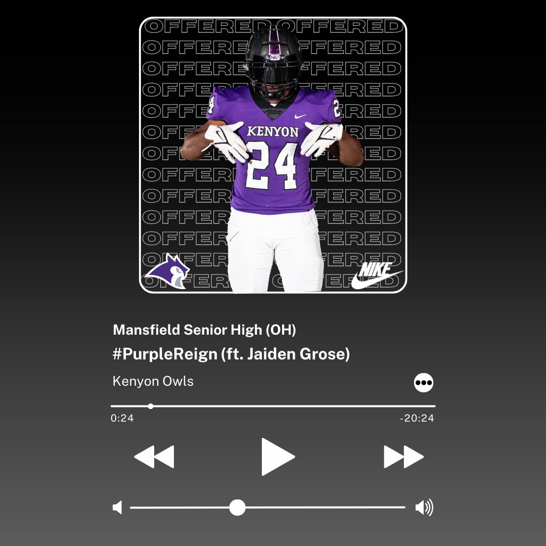 Jaiden Grose (@_jayg6) on Twitter photo After a great call with <a href="/CoachDHyatt/">Dylan Hyatt</a> I’m excited to have the opportunity to play at the next level!! <a href="/KenyonFootball/">Kenyon Football</a> After a great call with <a href="/CoachDHyatt/">Dylan Hyatt</a> I’m excited to have the opportunity to play at the next level!! <a href="/KenyonFootball/">Kenyon Football</a>