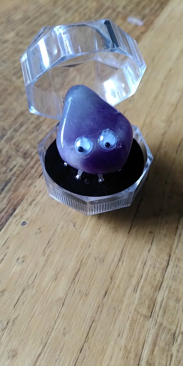 Purple Amethyst gemstone bug. £5 + P&amp;P. Purple Amethyst helps promote a sense of unity and calmness. #bugoffgems