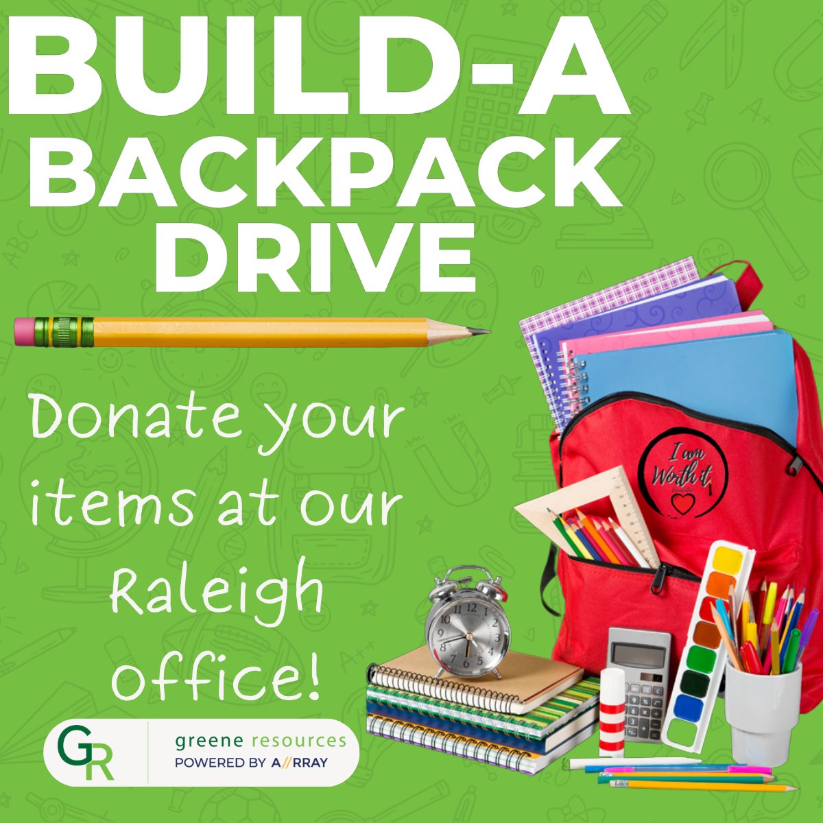 As part of the Second Annual Backpack Drive, we serve as a drop-off location to support the I Am Worth It Foundation and the children in our community.

Let's work together to ensure that the children in our community have the tools they need to succeed in school. 🎒 🏫