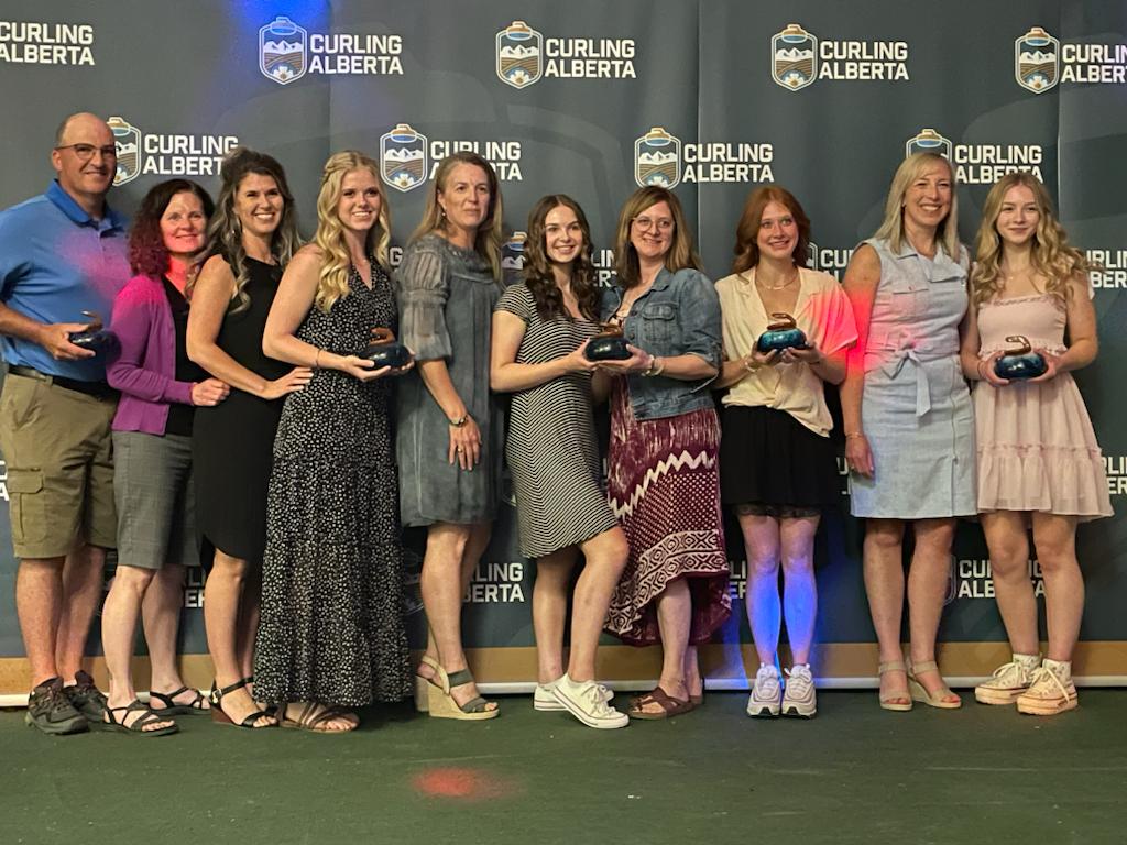 Thanks to everyone at Curling Alberta for putting on a fantastic awards night and to @team_skrlik for MC'ing the night. We owe so much gratitude to our coaches, families, friends and sponsors. We will keep thanking you and we will always appreciate you ❤️