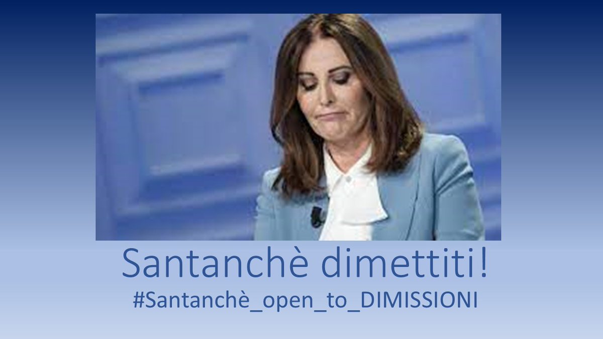 LilianaArmato's tweet photo. Noi andiamo avanti con la richiesta di dimissioni, giusto?
Non ci fermiamo!
#Santanche_open_to_DIMISSIONI https://t.co/weYp8Tpzhn