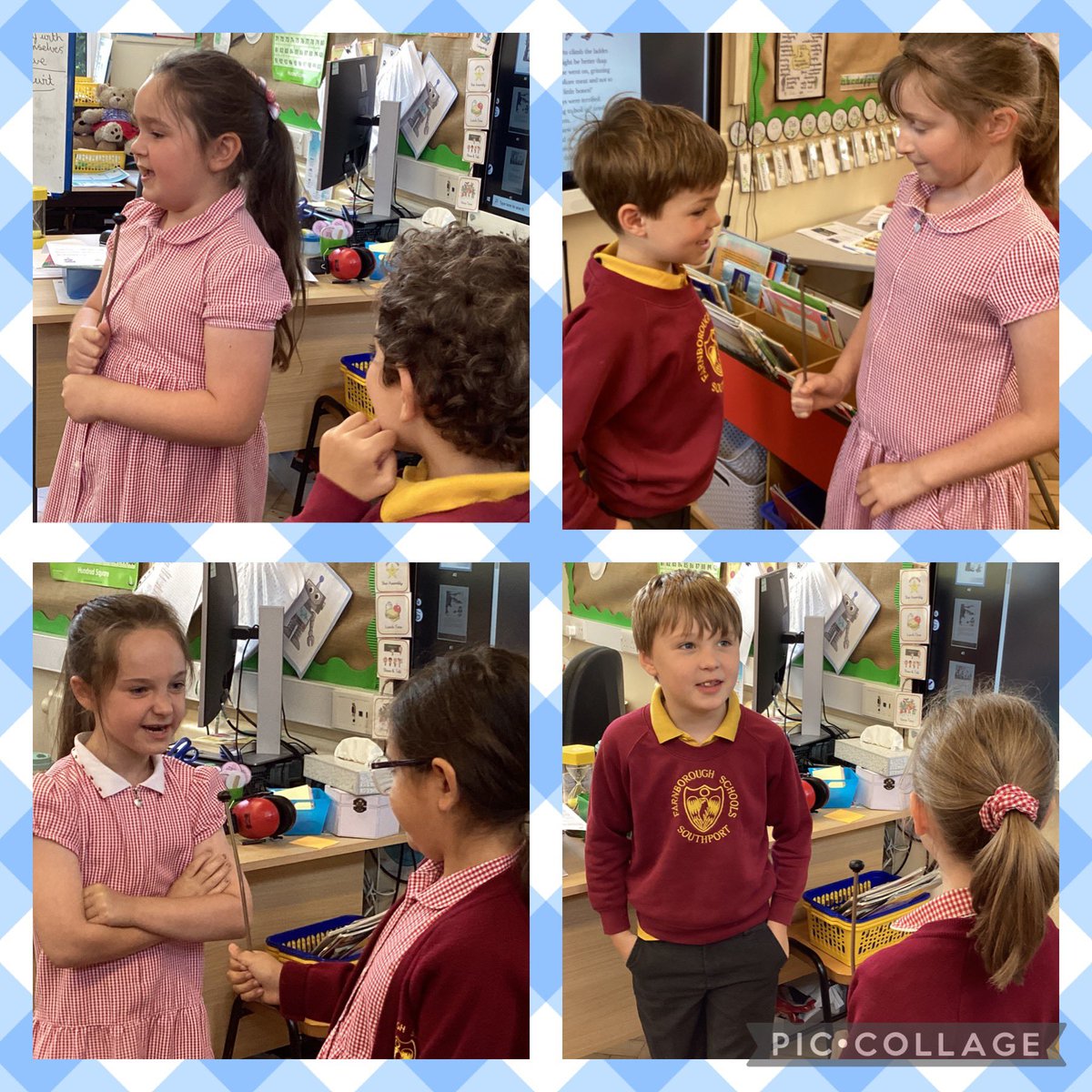 Drama session, interviewing characters from the Roald Dahl book, ‘The Twits!’ #FRISEnglish