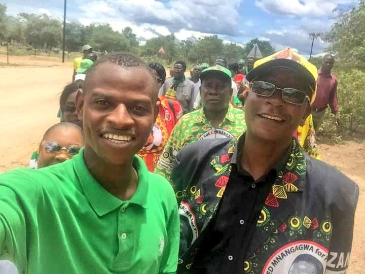 zimlive's tweet photo. #NEW A Zanu PF activist seen in several pictures enjoying company of justice minister Ziyambi Ziyambi has filed urgent court application seeking to have independent presidential candidate Saviour Kasukuwere removed from August 23 ballot on basis that he is not registered voter 1/ https://t.co/ZW57Sxsg6U