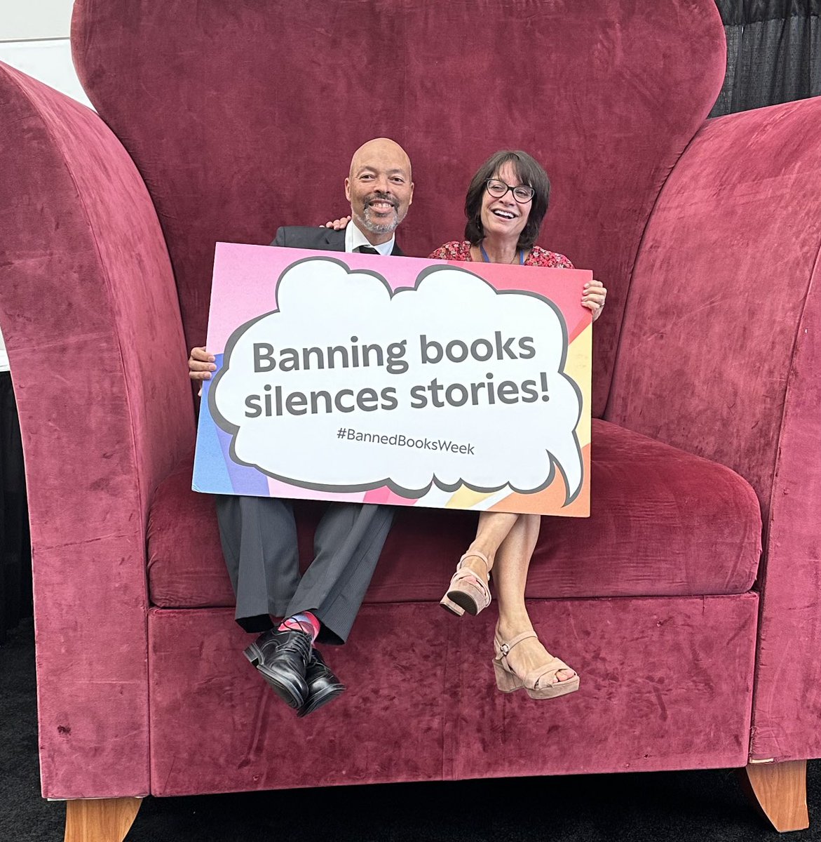 ❤️❤️❤️⁦@Meg_Medina⁩ Supporting ⁦<a href="/FReadomFighters/">TXFReadomFighters</a>⁩ ⁦<a href="/ALALibrary/">American Library Association</a>⁩ #Alaac23