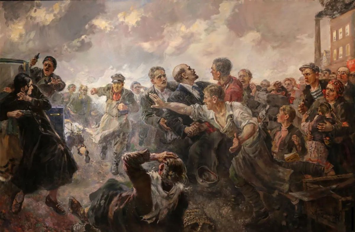 Laborans on Twitter: "Alexander Gerasimov'un, Fanya Kaplan'ın Lenin'e