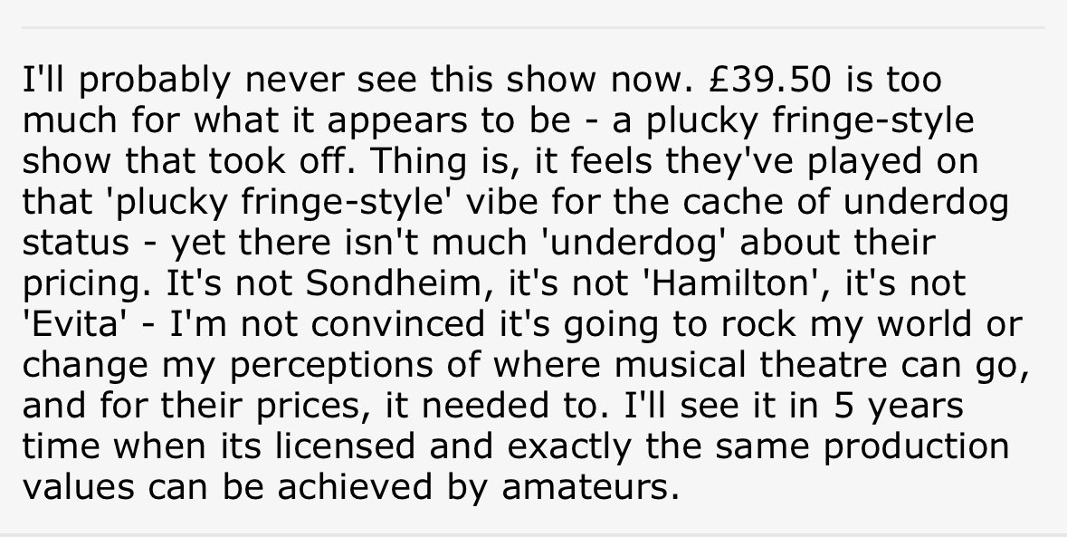 Operation Mincemeat Musical Too Expensive on Twitter "The Operation