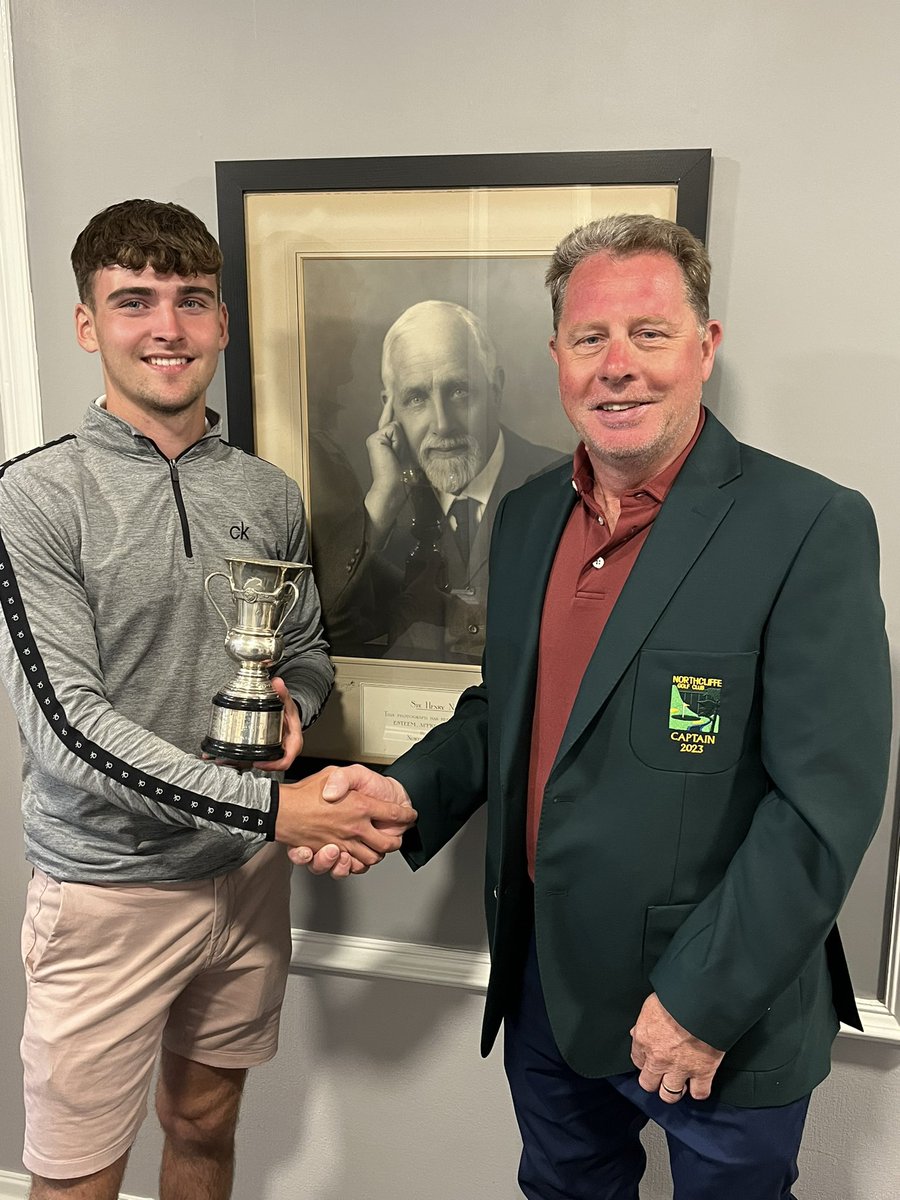 Well done to @jackowhaley (-4) 🏆 who had won the Sir Norman Rae Classic @Northcliffegc, a Yorkshire Order of Merit event. James Firth (Ev) finished 2nd and Jacob Hodgson (+4) 3rd. Results: tinyurl.com/mr5bjyem