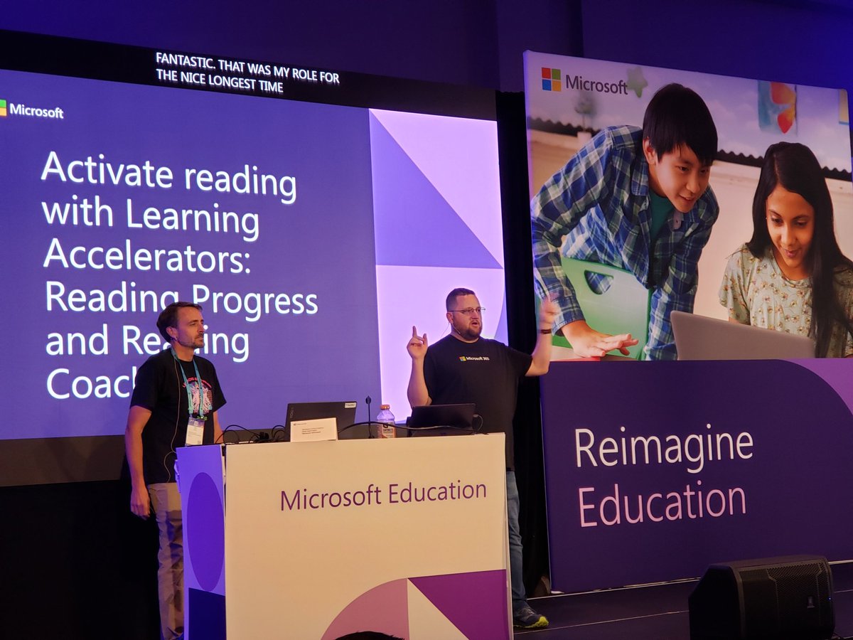 Amazing session on #ReadingProgress and #ReadingCoach with @sethfewell and @mrgalles !! #MIEExpert #MicrosoftEdu #edtech #ISTELive23