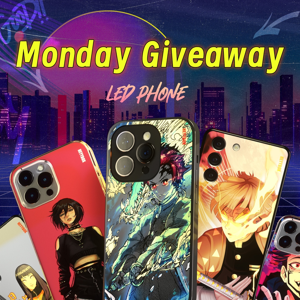 🎉 MONDAY GIVEAWAY🎉 ⁠
The giveaway ends on July 7th, 2023, at 10 am EST, Good Luck💫⁠

#giveaway #demonslayer #freephonecase #chooseyourstyle #lightupphonecase #flashylights #ledphonecase #rgbphonecase #iphonecase #samsungcase #magsafecase #anime #cyberpunk
