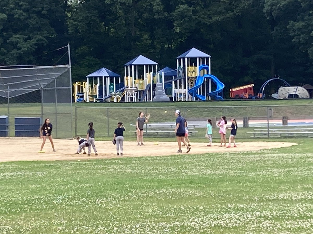 RamseySoftball's tweet photo. Day 1 of Rams SB Camp! Rain shortened the day but these future Rams showed up ready to go! More Softball to come this week!!! #RamsSBCamp #FutureRams https://t.co/UUOw8cF0M6